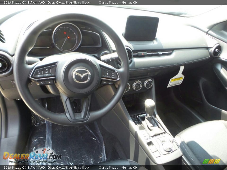 2019 Mazda CX-3 Sport AWD Deep Crystal Blue Mica / Black Photo #3