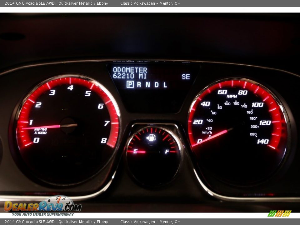 2014 GMC Acadia SLE AWD Quicksilver Metallic / Ebony Photo #8
