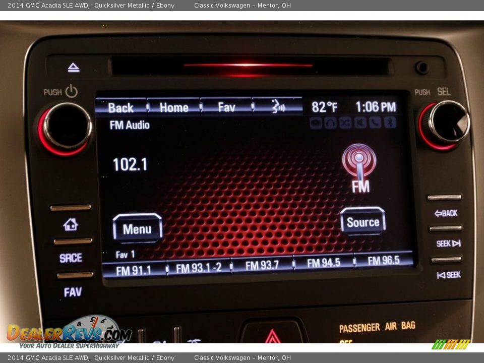 2014 GMC Acadia SLE AWD Quicksilver Metallic / Ebony Photo #10