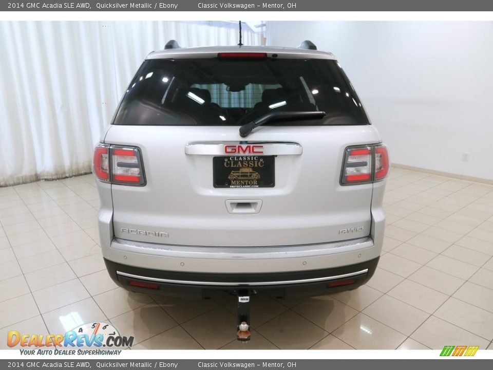 2014 GMC Acadia SLE AWD Quicksilver Metallic / Ebony Photo #18