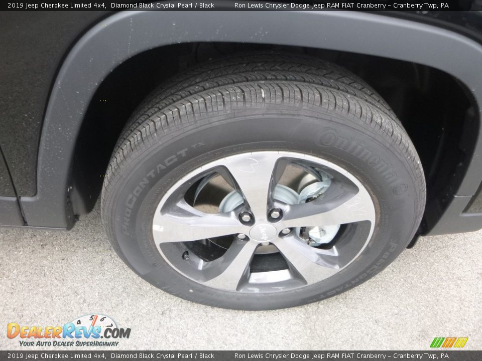 2019 Jeep Cherokee Limited 4x4 Diamond Black Crystal Pearl / Black Photo #9