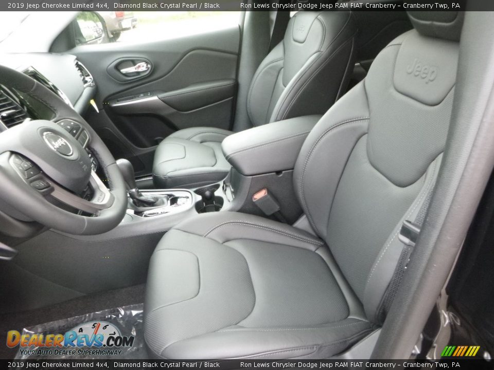 2019 Jeep Cherokee Limited 4x4 Diamond Black Crystal Pearl / Black Photo #16