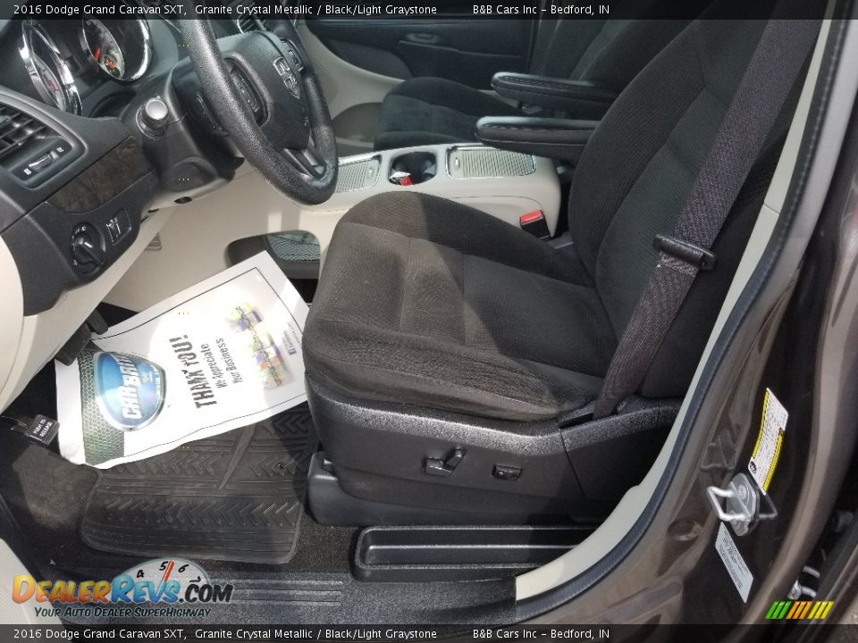 2016 Dodge Grand Caravan SXT Granite Crystal Metallic / Black/Light Graystone Photo #20