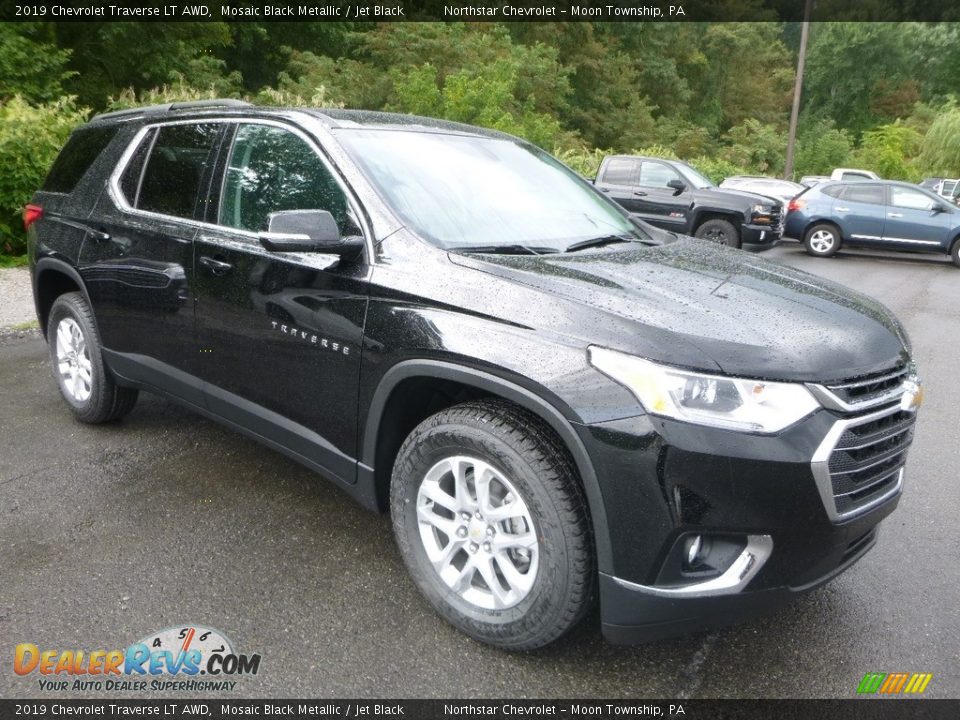 2019 Chevrolet Traverse LT AWD Mosaic Black Metallic / Jet Black Photo #7