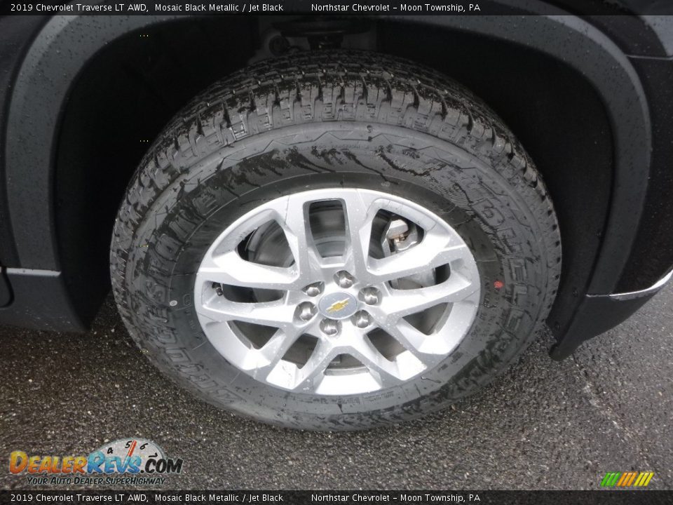 2019 Chevrolet Traverse LT AWD Mosaic Black Metallic / Jet Black Photo #9