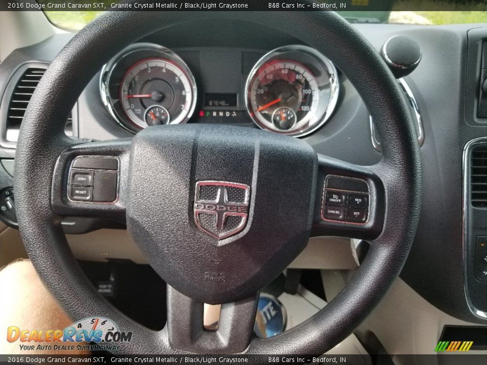 2016 Dodge Grand Caravan SXT Granite Crystal Metallic / Black/Light Graystone Photo #27