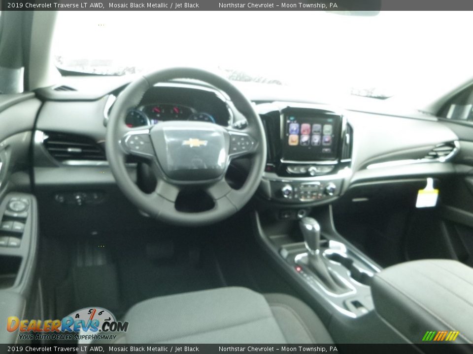 2019 Chevrolet Traverse LT AWD Mosaic Black Metallic / Jet Black Photo #14