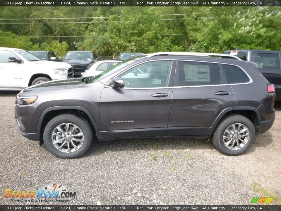 2019 Jeep Cherokee Latitude Plus 4x4 Granite Crystal Metallic / Black Photo #2
