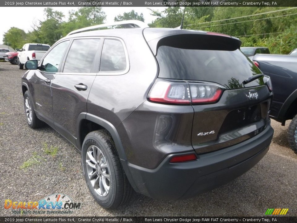 2019 Jeep Cherokee Latitude Plus 4x4 Granite Crystal Metallic / Black Photo #3