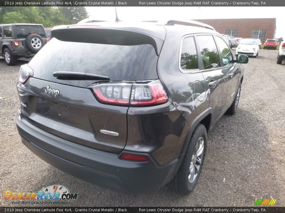 2019 Jeep Cherokee Latitude Plus 4x4 Granite Crystal Metallic / Black Photo #5