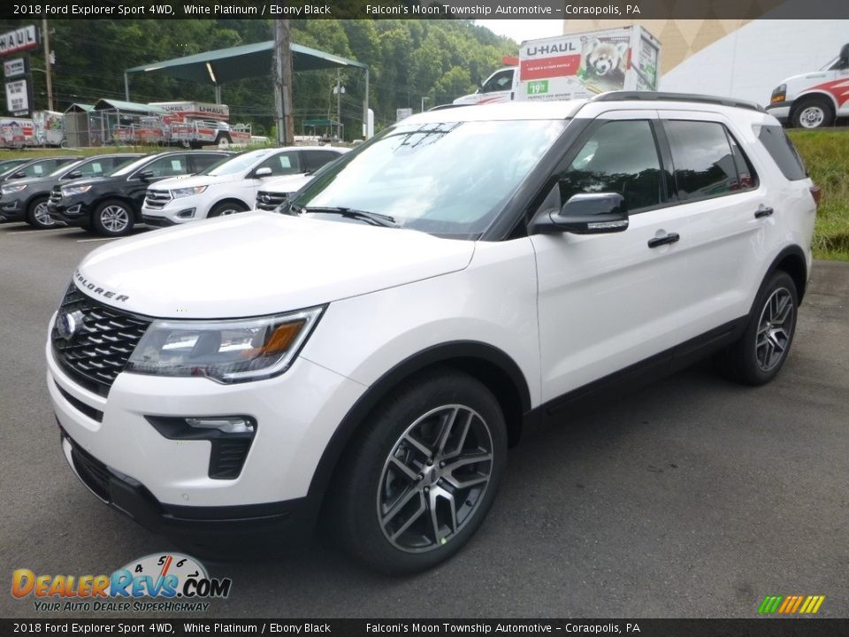 2018 Ford Explorer Sport 4WD White Platinum / Ebony Black Photo #5
