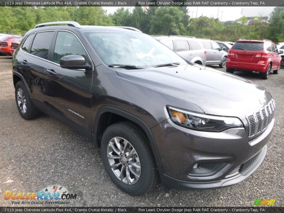 2019 Jeep Cherokee Latitude Plus 4x4 Granite Crystal Metallic / Black Photo #6