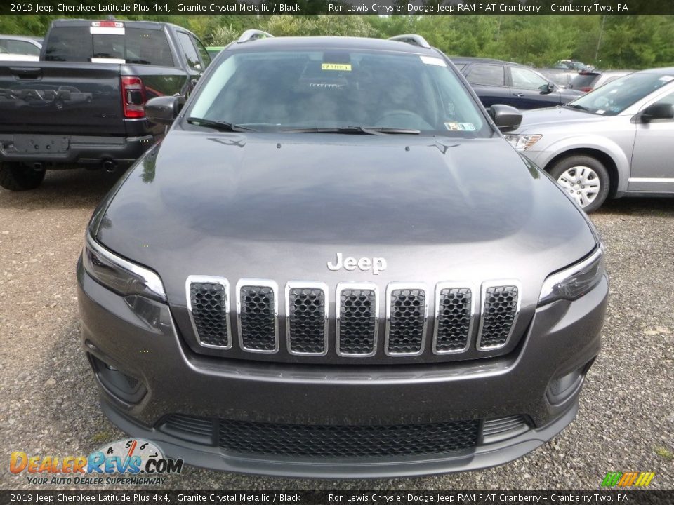 2019 Jeep Cherokee Latitude Plus 4x4 Granite Crystal Metallic / Black Photo #7