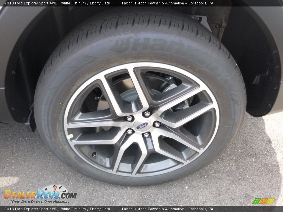 2018 Ford Explorer Sport 4WD White Platinum / Ebony Black Photo #8