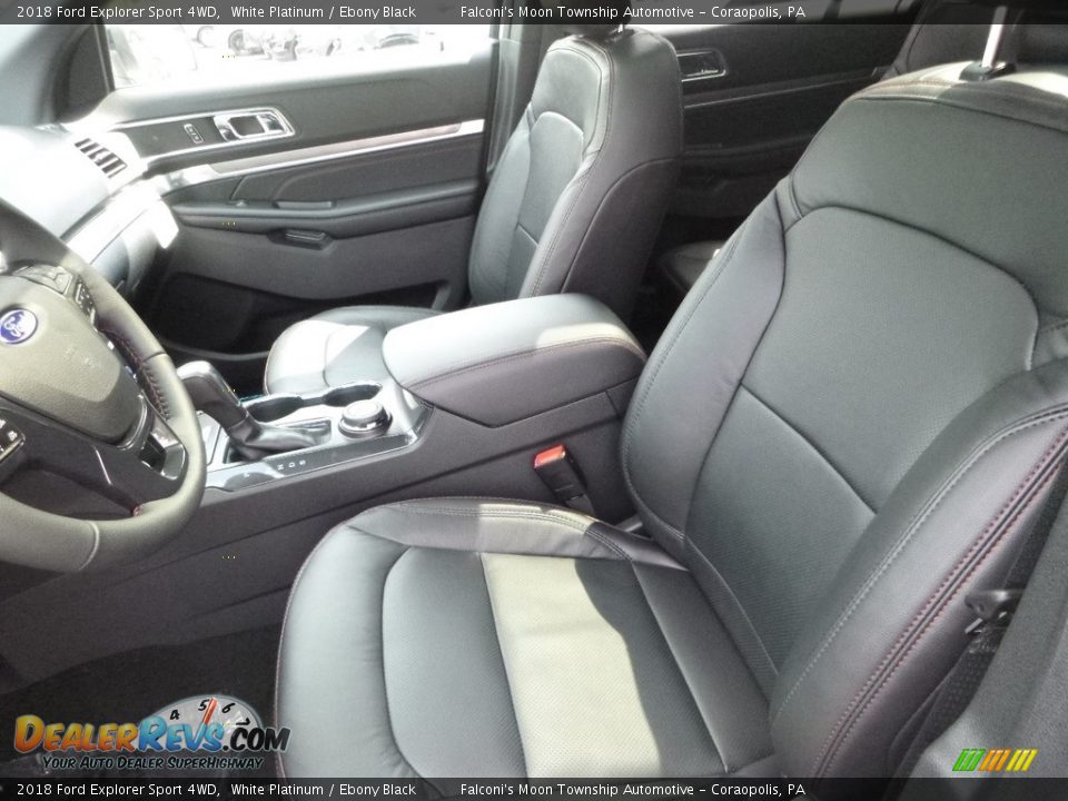 2018 Ford Explorer Sport 4WD White Platinum / Ebony Black Photo #12