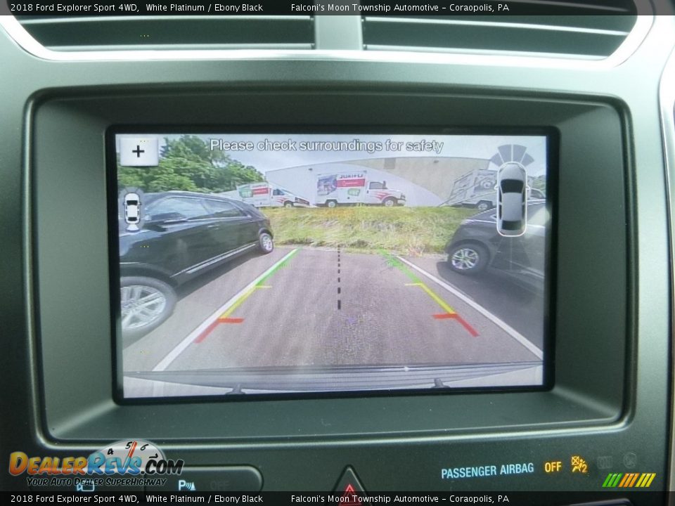 2018 Ford Explorer Sport 4WD White Platinum / Ebony Black Photo #17
