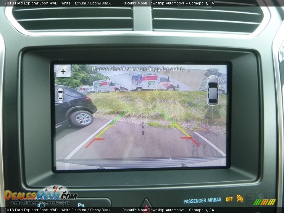 2018 Ford Explorer Sport 4WD White Platinum / Ebony Black Photo #19