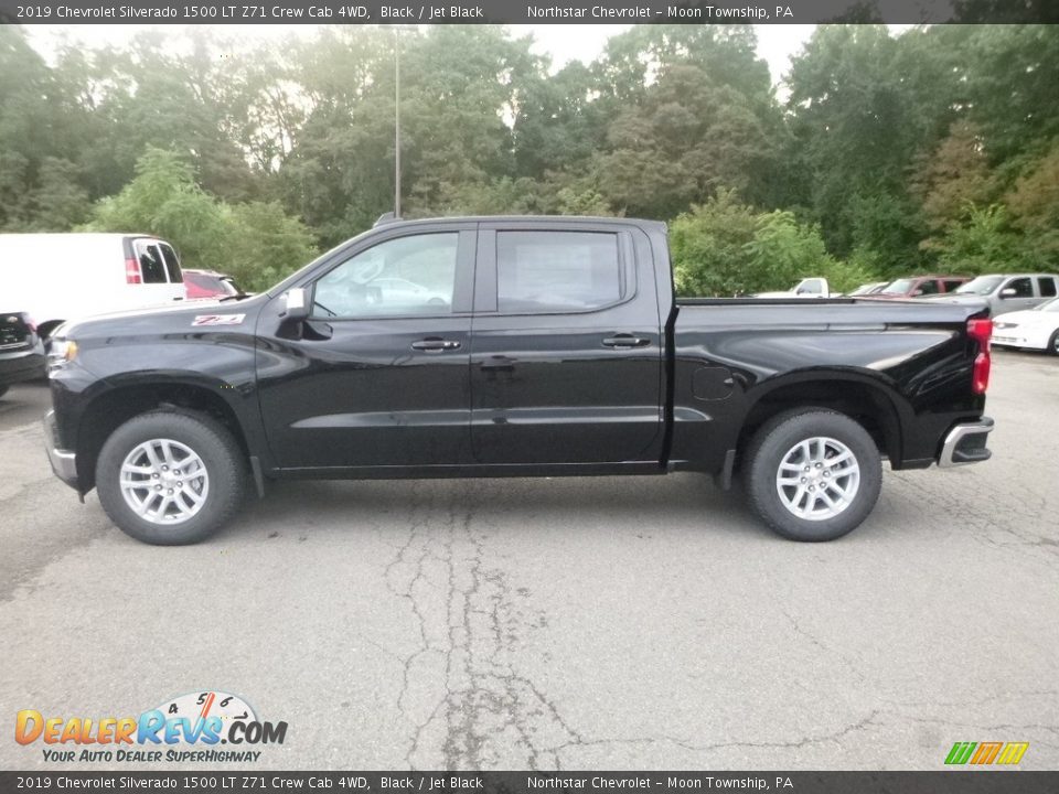 Black 2019 Chevrolet Silverado 1500 LT Z71 Crew Cab 4WD Photo #2
