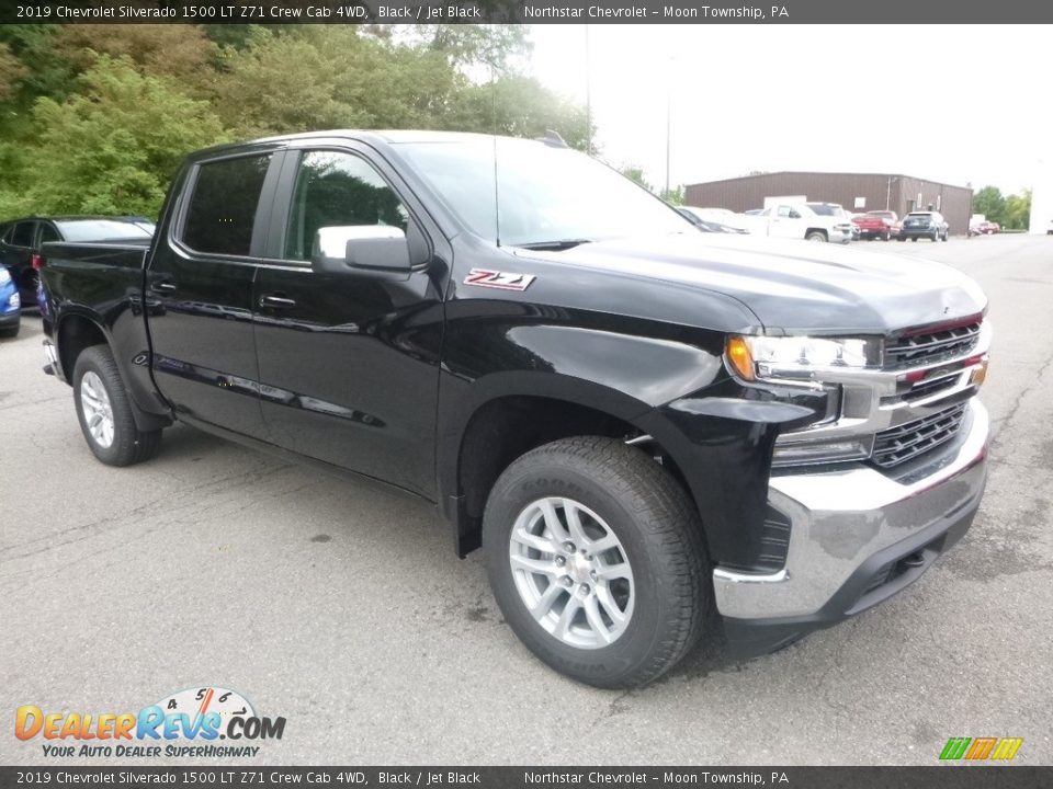 2019 Chevrolet Silverado 1500 LT Z71 Crew Cab 4WD Black / Jet Black Photo #7