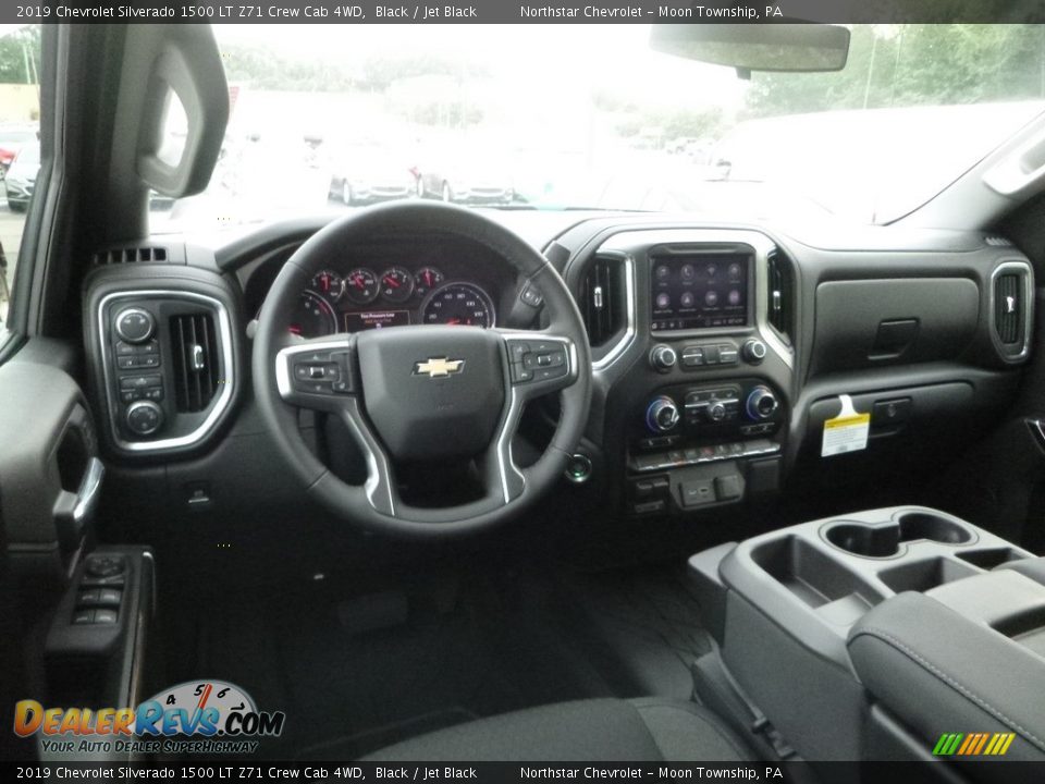 2019 Chevrolet Silverado 1500 LT Z71 Crew Cab 4WD Black / Jet Black Photo #14