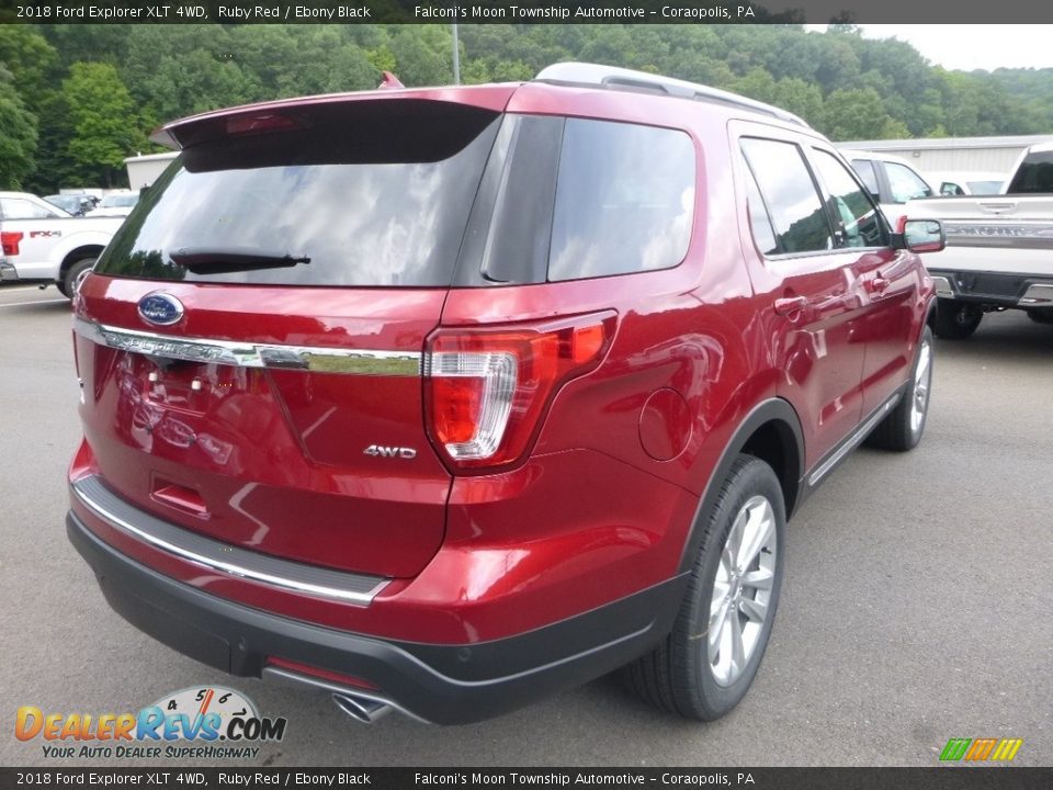 2018 Ford Explorer XLT 4WD Ruby Red / Ebony Black Photo #2