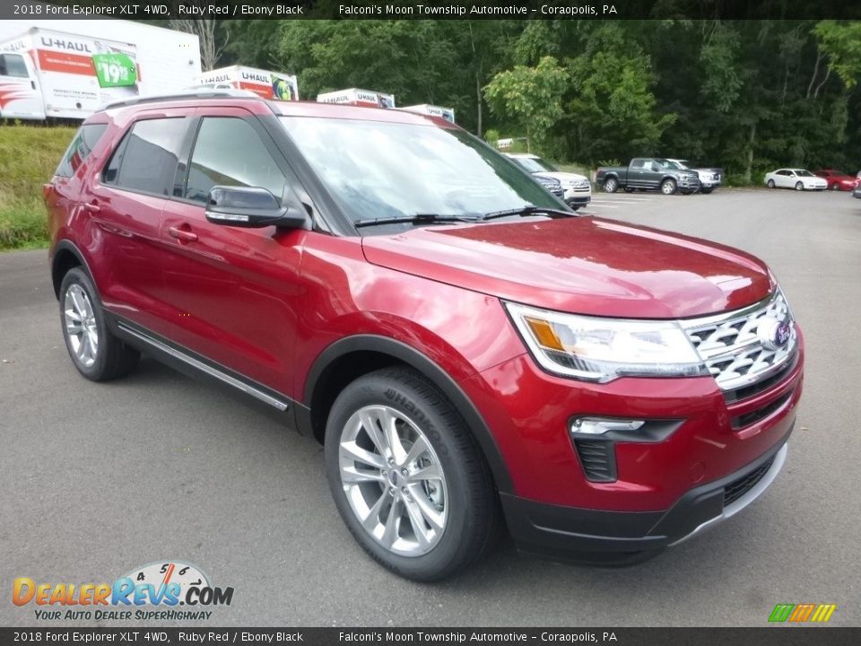 2018 Ford Explorer XLT 4WD Ruby Red / Ebony Black Photo #3