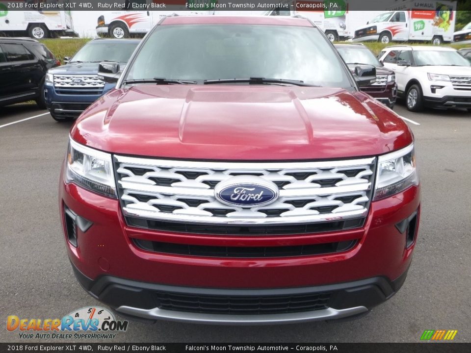 2018 Ford Explorer XLT 4WD Ruby Red / Ebony Black Photo #4