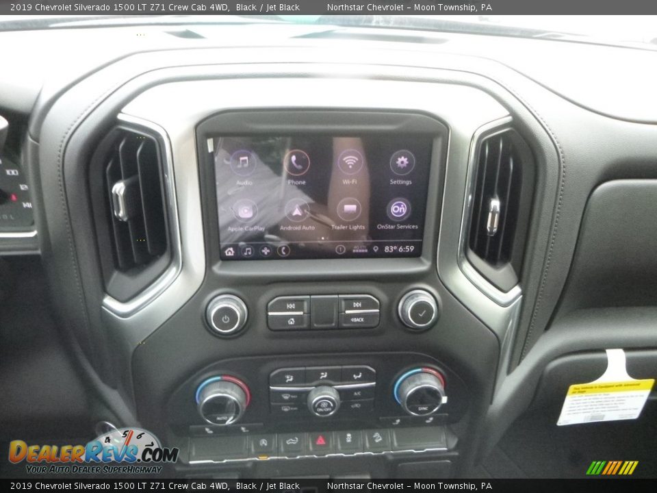 2019 Chevrolet Silverado 1500 LT Z71 Crew Cab 4WD Black / Jet Black Photo #18
