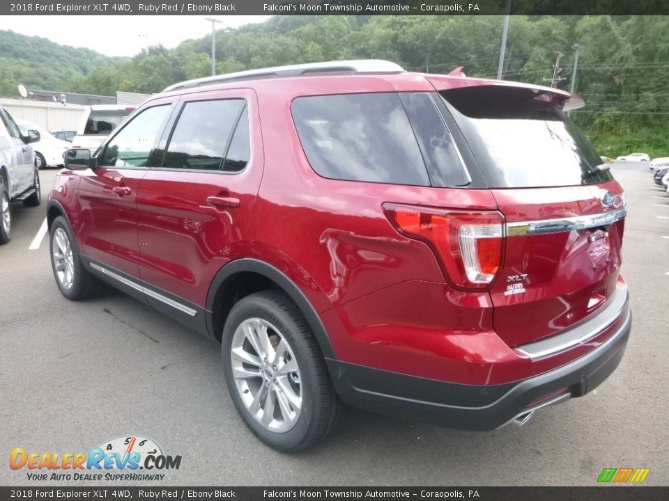 2018 Ford Explorer XLT 4WD Ruby Red / Ebony Black Photo #6
