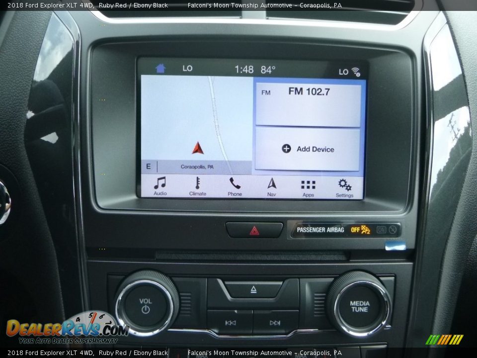 2018 Ford Explorer XLT 4WD Ruby Red / Ebony Black Photo #13