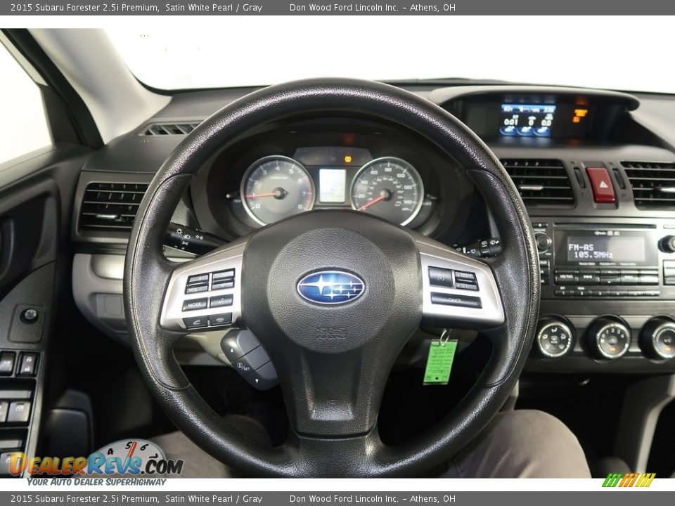 2015 Subaru Forester 2.5i Premium Satin White Pearl / Gray Photo #18