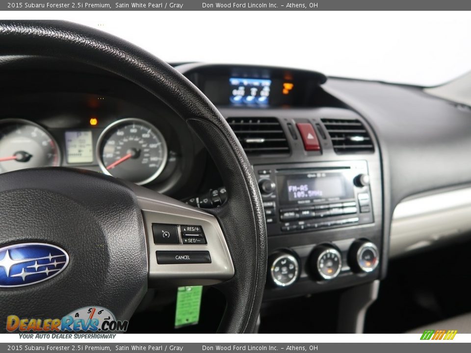 2015 Subaru Forester 2.5i Premium Satin White Pearl / Gray Photo #19