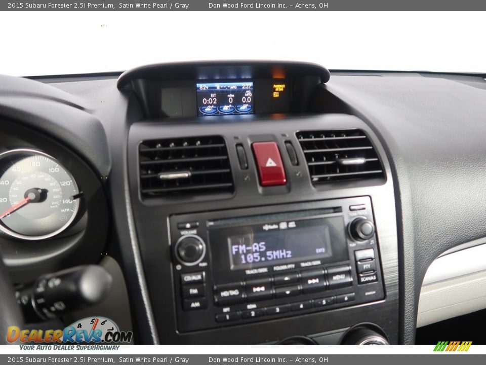 2015 Subaru Forester 2.5i Premium Satin White Pearl / Gray Photo #22