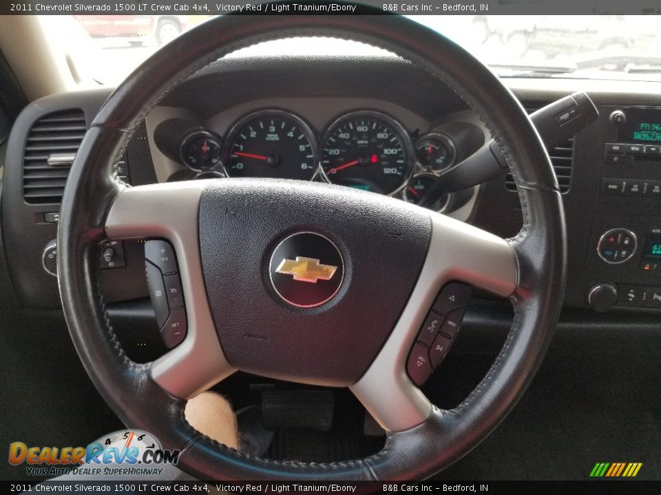 2011 Chevrolet Silverado 1500 LT Crew Cab 4x4 Victory Red / Light Titanium/Ebony Photo #25