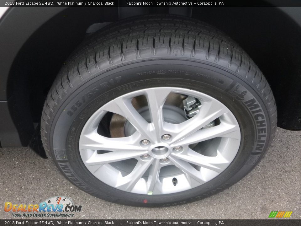 2018 Ford Escape SE 4WD White Platinum / Charcoal Black Photo #7