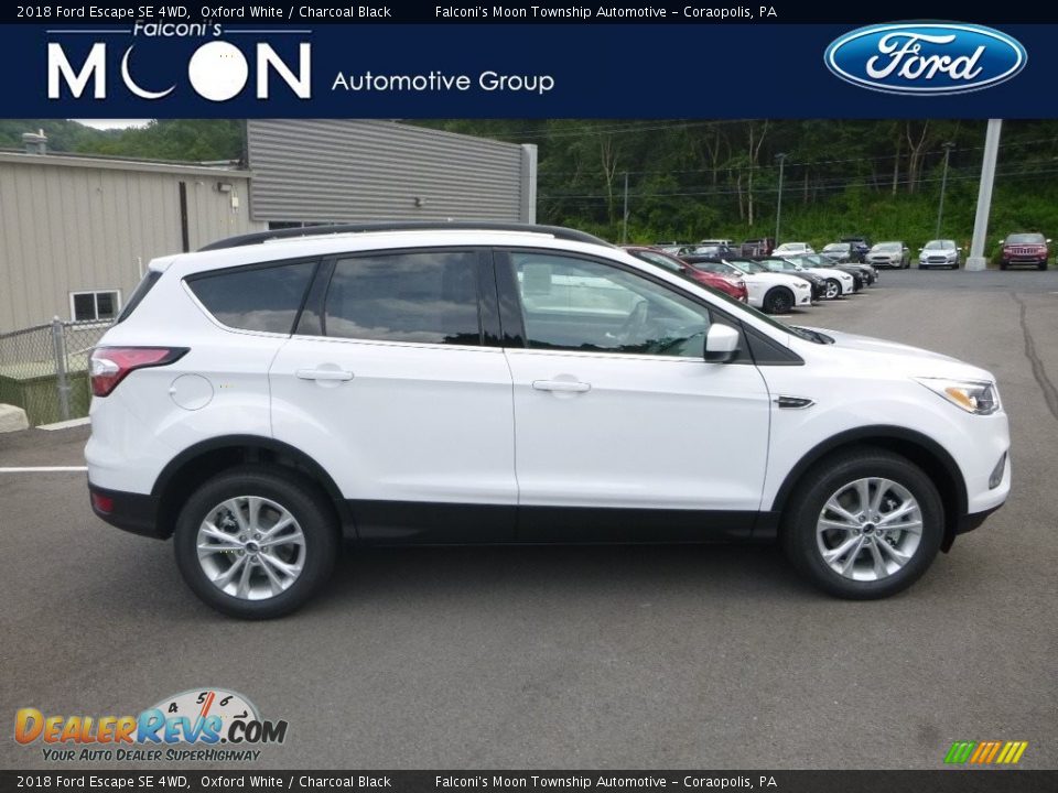 2018 Ford Escape SE 4WD Oxford White / Charcoal Black Photo #1