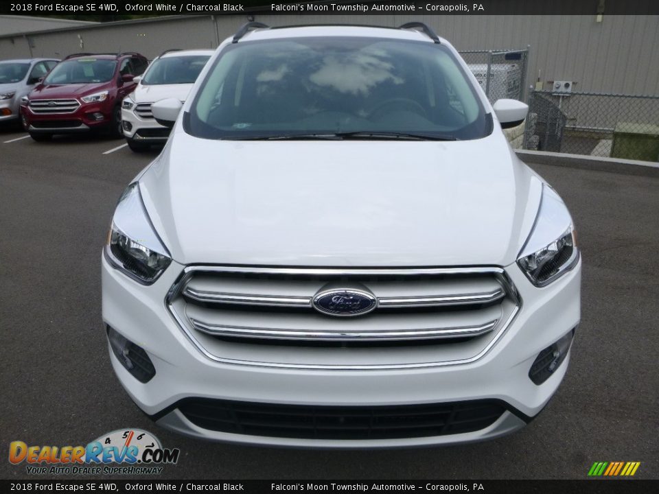 2018 Ford Escape SE 4WD Oxford White / Charcoal Black Photo #4