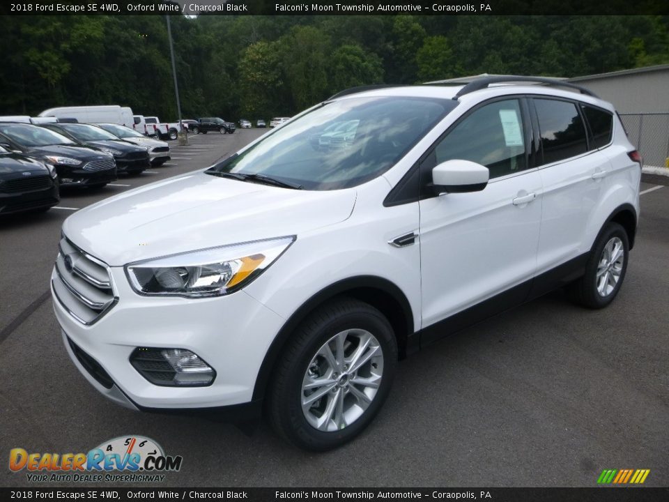 2018 Ford Escape SE 4WD Oxford White / Charcoal Black Photo #5