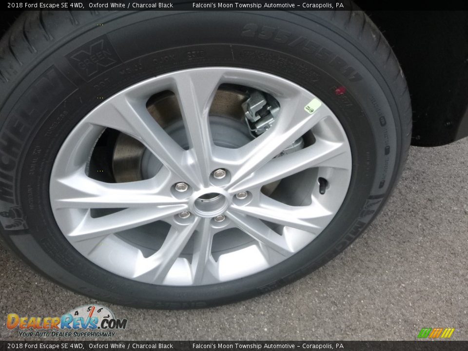 2018 Ford Escape SE 4WD Oxford White / Charcoal Black Photo #7