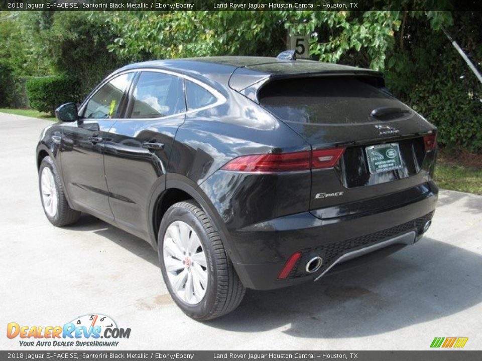 2018 Jaguar E-PACE SE Santorini Black Metallic / Ebony/Ebony Photo #2