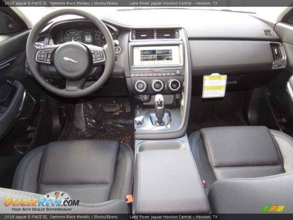 2018 Jaguar E-PACE SE Santorini Black Metallic / Ebony/Ebony Photo #4
