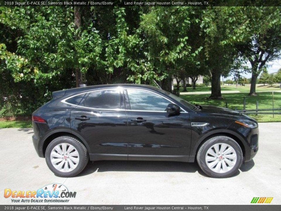 2018 Jaguar E-PACE SE Santorini Black Metallic / Ebony/Ebony Photo #7