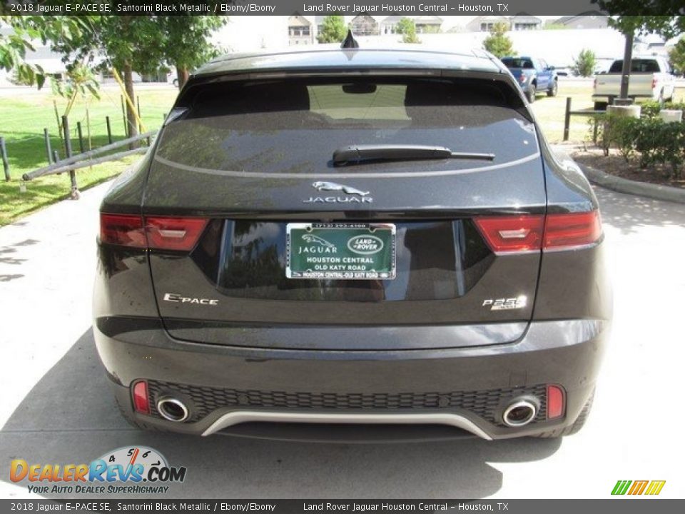 2018 Jaguar E-PACE SE Santorini Black Metallic / Ebony/Ebony Photo #9