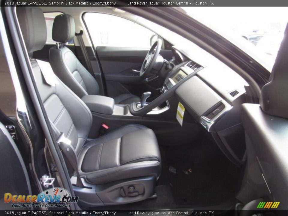 2018 Jaguar E-PACE SE Santorini Black Metallic / Ebony/Ebony Photo #10