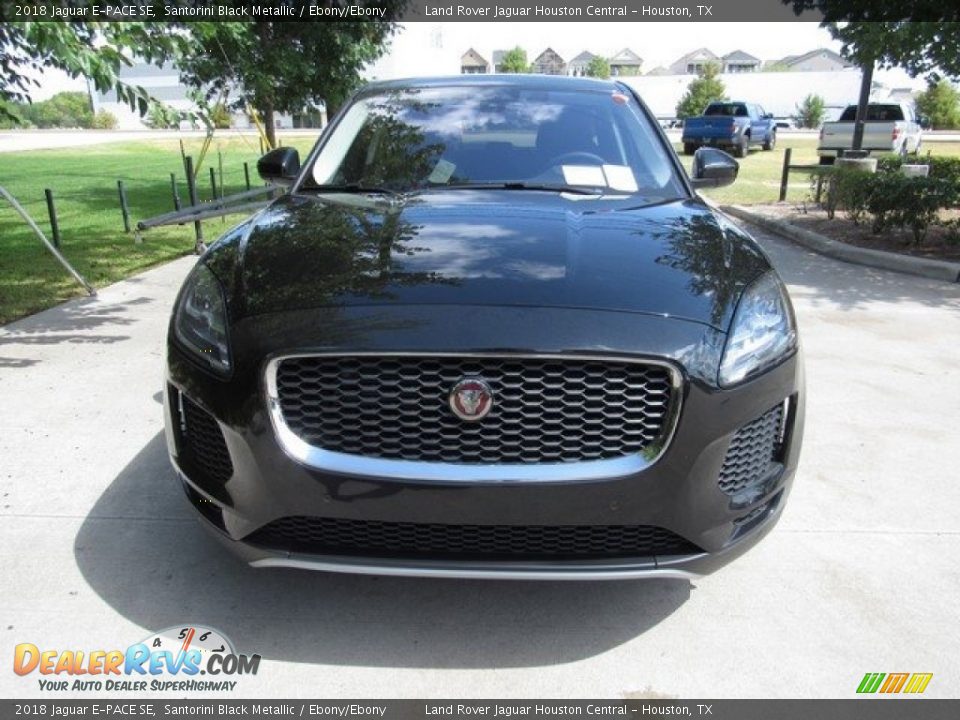 2018 Jaguar E-PACE SE Santorini Black Metallic / Ebony/Ebony Photo #11