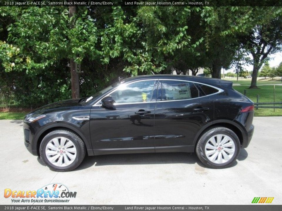 2018 Jaguar E-PACE SE Santorini Black Metallic / Ebony/Ebony Photo #13