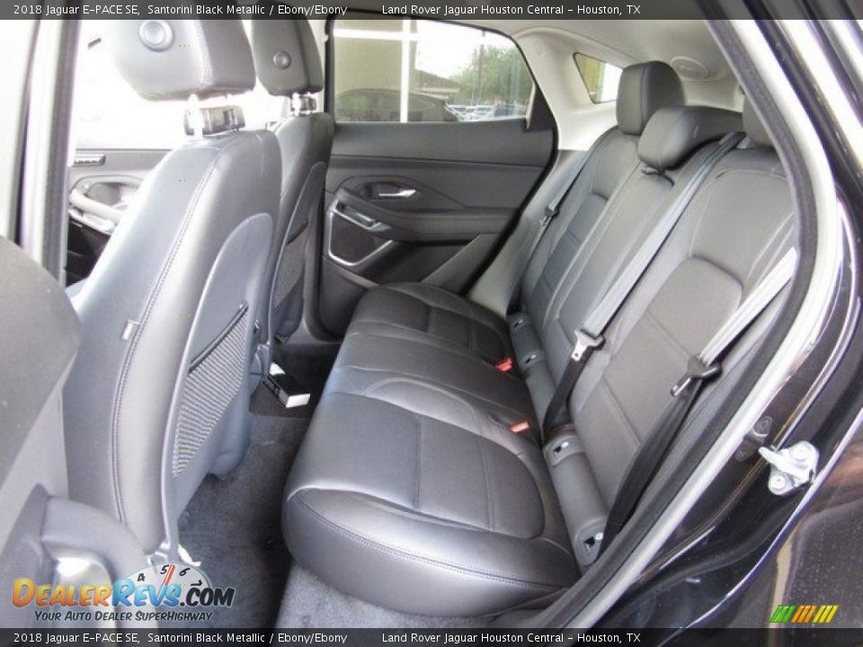 2018 Jaguar E-PACE SE Santorini Black Metallic / Ebony/Ebony Photo #14
