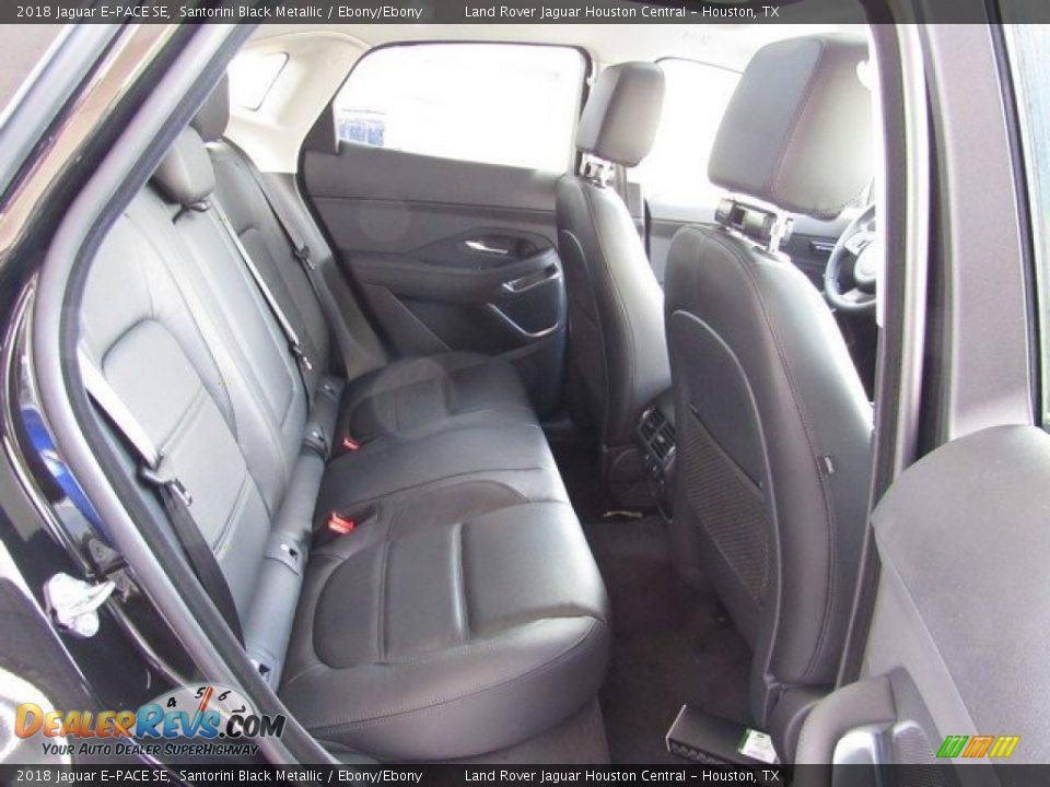 2018 Jaguar E-PACE SE Santorini Black Metallic / Ebony/Ebony Photo #16