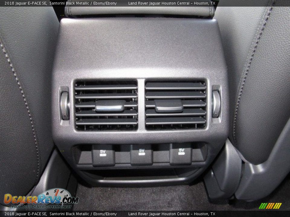 2018 Jaguar E-PACE SE Santorini Black Metallic / Ebony/Ebony Photo #18