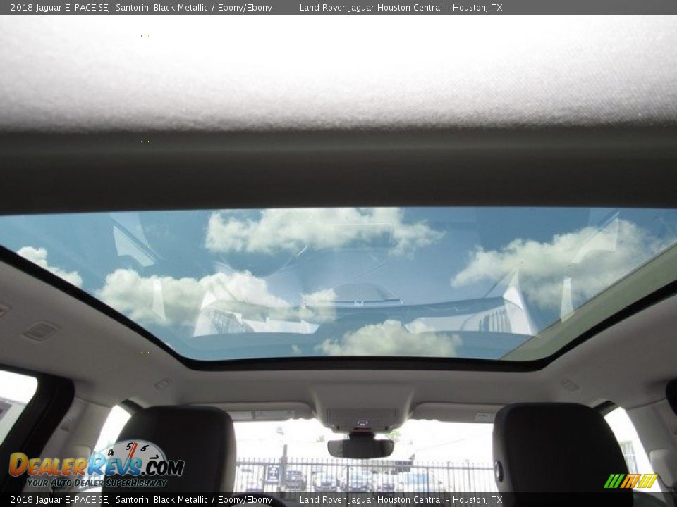 2018 Jaguar E-PACE SE Santorini Black Metallic / Ebony/Ebony Photo #20